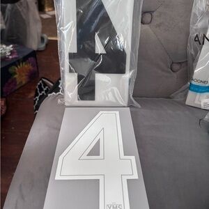 Heat Transfer Pre Cut Number 4 (50 ct) for jerseys, tee shirts etc